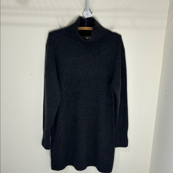 Naked Cashmere 100% Cashmere Sweater Dress Dark Gray Size Large - Picture 2 of 16